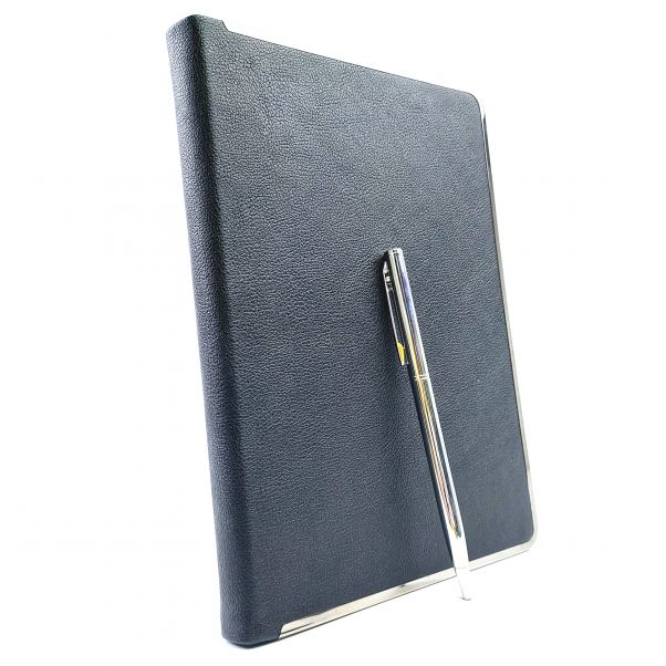 Набор ежедневник и ручка Монтрос черный