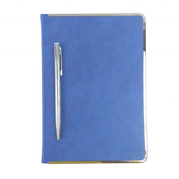 Набор ежедневник и ручка Монтрос синий