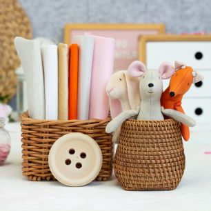 Набор для курса Майли №1 "Набор семейки Майли. Материалы для пошива двух лисят, двух мышат, двух зайчат."