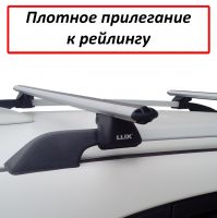 Багажник на рейлинги Chery Tiggo T11 / FL (2005-2016), Lux Классик с аэродинамическими дугами (53 мм)