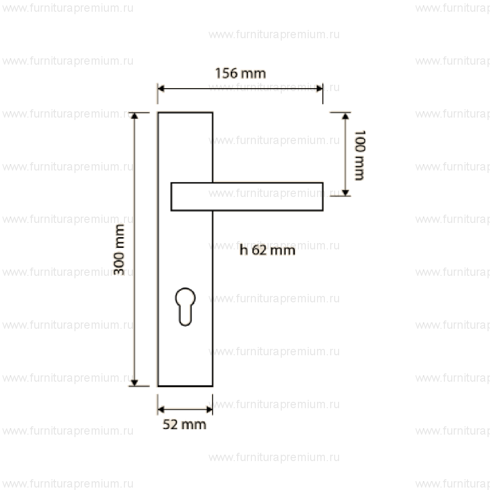 Ручка на планке Linea Cali Elios Crystal 1340 PL