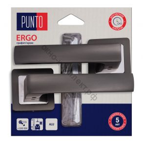 Ручка Punto (Пунто) раздельная LM/A K.QR52.ERGO/HD GR/CP-23 графит/хром ID товара: 45559