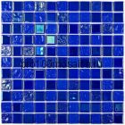 Bondi dark blue-25 стекло. Мозаика серия CRYSTAL,  размер, чип 25*25 мм: 300*300*4 (Bonaparte)