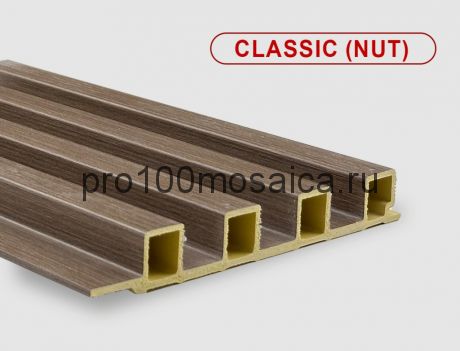 Бамбуковые рифленые панели Classic nut 2800*160*22 (1шт=0,448 кв.м.)