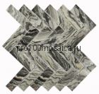 Hadar Grey стекло. Мозаика серия CRYSTAL,  размер, чип 30*98 мм: 268*286*4.5 (Bonaparte)