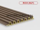 Бамбуковые рифленые панели Rich nut 2800*139*14 (1шт=0,3892 кв.м.)