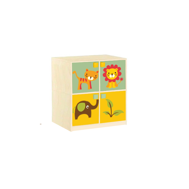 СТЕНКА ДЕТСКАЯ МОДЕЛЬ 5/3 С ДЕКОРАТИВНЫМИ НАКЛАДКАМИ