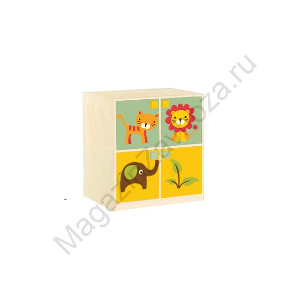 СТЕНКА ДЕТСКАЯ МОДЕЛЬ 5/3 С ДЕКОРАТИВНЫМИ НАКЛАДКАМИ