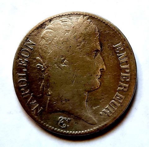 5 франков 1812 Франция Наполеон I Ла-Рошель XF